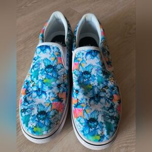 Floral Slip-On Sneakers